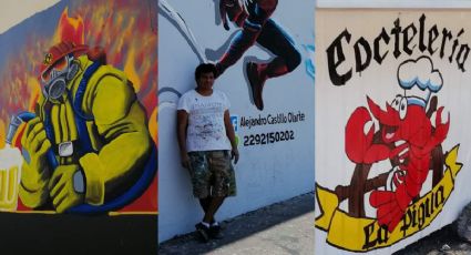 Rotulistas en Veracruz, oficio que sobrevive a la publicidad digital