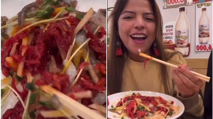 VIDEO: Comida que se mueve en mercado de Corea