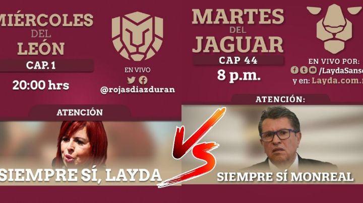 “Martes del Jaguar” vs “Miércoles del León”: Sansores vs Monreal