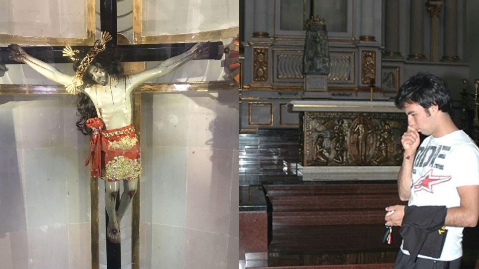 Checo Pérez, Piloto de Fórmula 1, al igual que muchos guanajuatenses, es devoto del Santo Cristo Milagroso de Tanhuato, Michoacán.