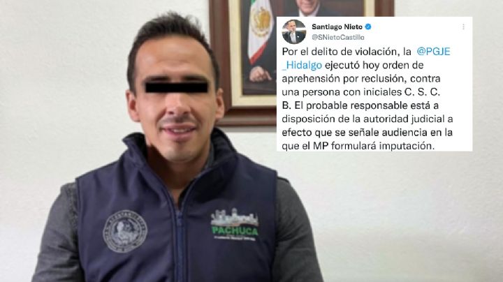 Fincan cargo por violación a regidor de Pachuca Christian CB que golpeo a polis