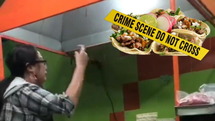 VIDEO | Ya le dicen "lady tacos": pide 15 y se va sin pagar en Mineral de la Reforma
