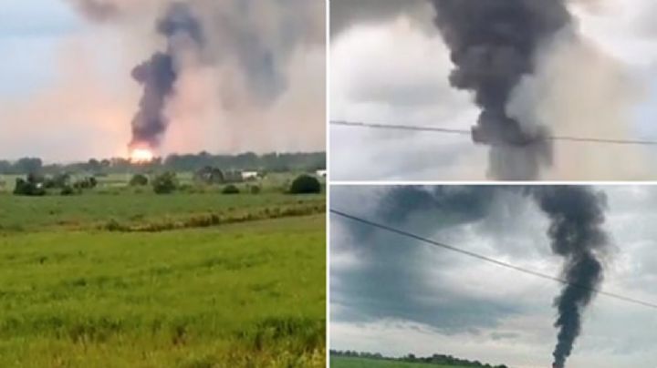 Fuga e incendio en ducto de Pemex deja una persona calcinada