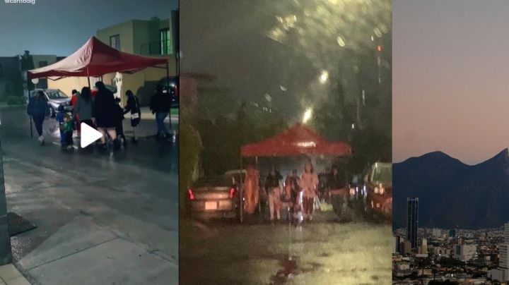 Ni la lluvia los detuvo, cientos de niños salen por su calaverita en N.L.