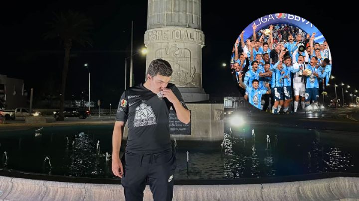 A mil 126 km de Pachuca, tuzopana celebra solito el campeonato | FOTOS