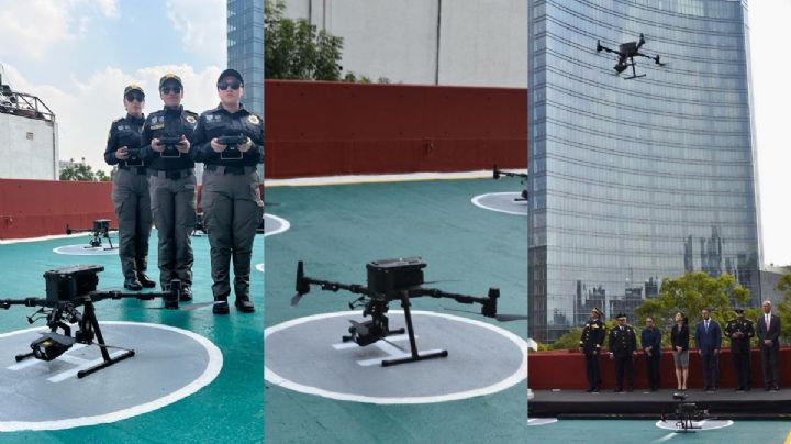 Con drones, combatirán desde el aire a la delincuencia en CDMX
