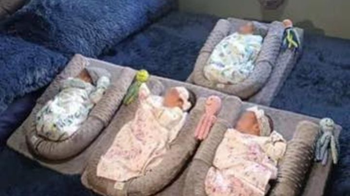María Fernanda da a luz a 4 bebés en NL; nacieron con un minuto de diferencia