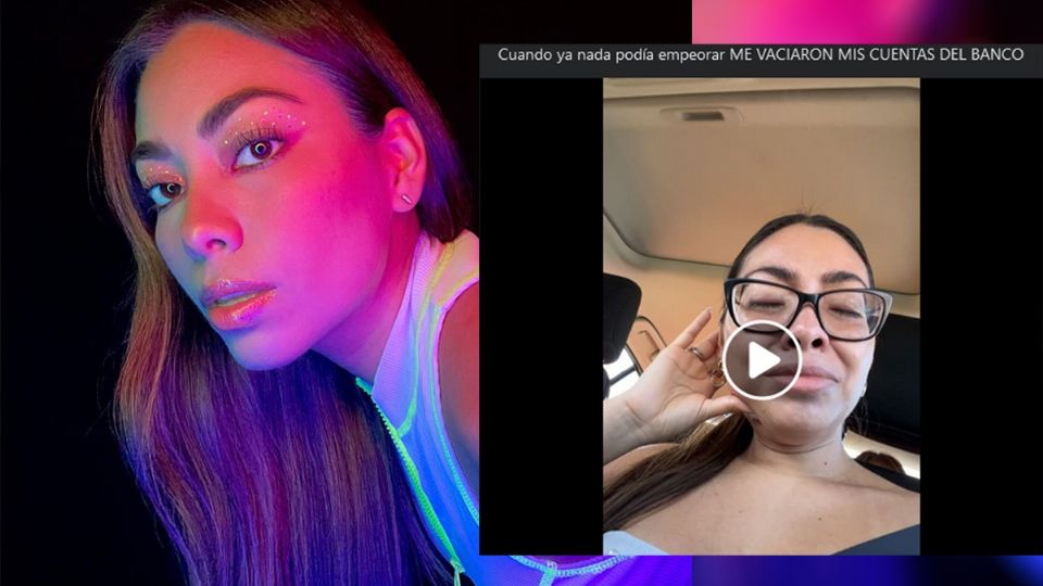 La influencer veracruzana descubrió que sus cuentas fueron vaciadas