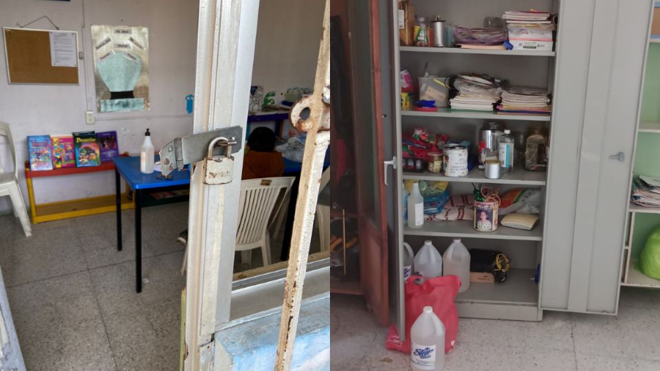 Maestras y maestros aseguraron que hasta la comida del altar se llevaron.