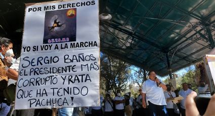 Sindicalizados de Pachuca cancelan marcha; protestaron en Parque Hidalgo