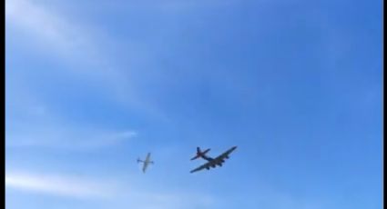 VIDEO: Chocan dos aviones en exhibición aérea en Dallas, Texas