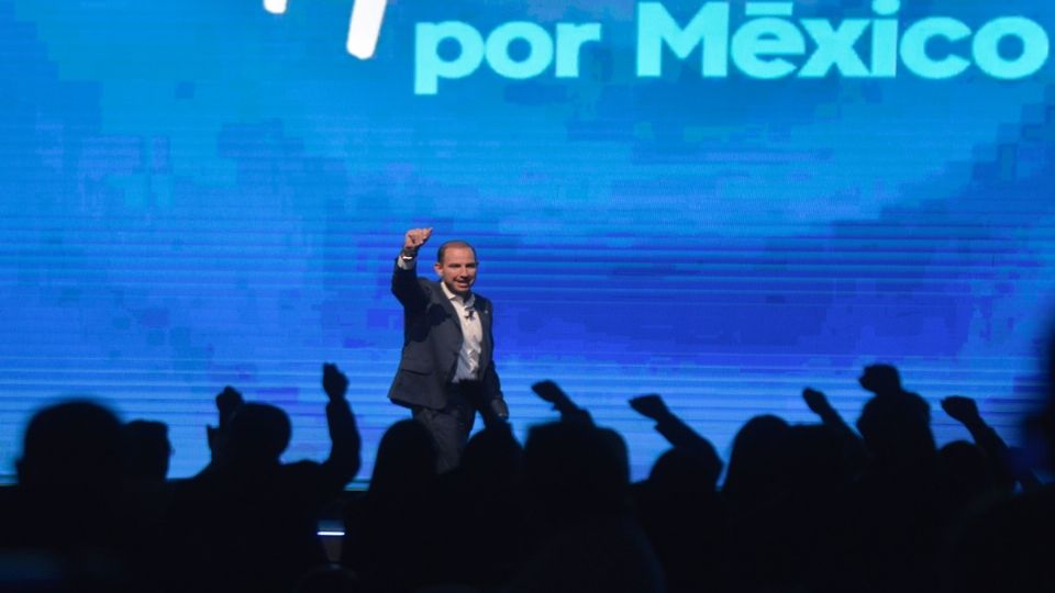 Marko Cortés en el marco de la Asamblea Nacional Ordinaria del PAN.