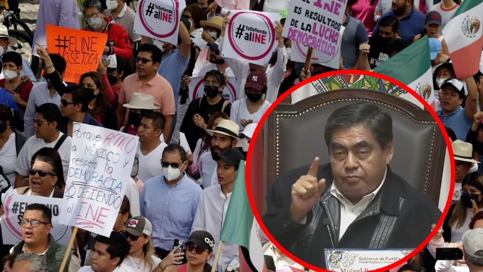 'Llamo a que nos movilicemos en una gran marcha acá en la ciudad de Puebla', convocó el gobernador