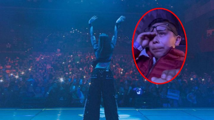 VIDEO | Niño conmueve las redes al llorar durante el concierto de Kenia Os en Pachuca