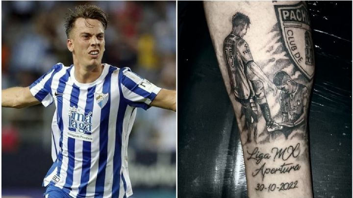 Padre de futbolista del Pachuca se tatúa el séptimo campeonato | FOTOS