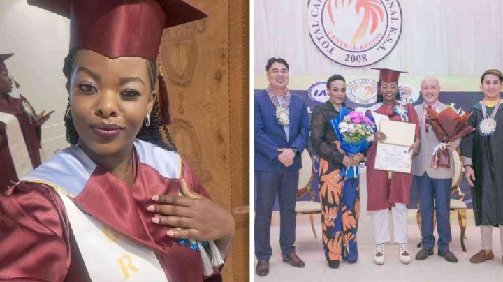 Mamá logra recibirse de enfermera después de aplazar sus estudios para atender a su hija