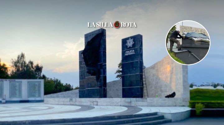 "Embolsa" GN memorial de policías caídos... protestan y recula