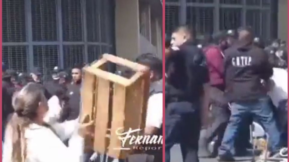 Comerciantes y policías se enfrentaron afuera del panteón ubicado en el municipio de Ecatepec.