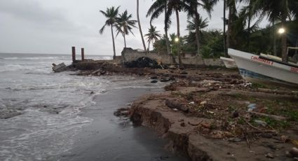 VIDEO: Las Barrancas, pueblo de Alvarado en riesgo de ser devorado por el mar