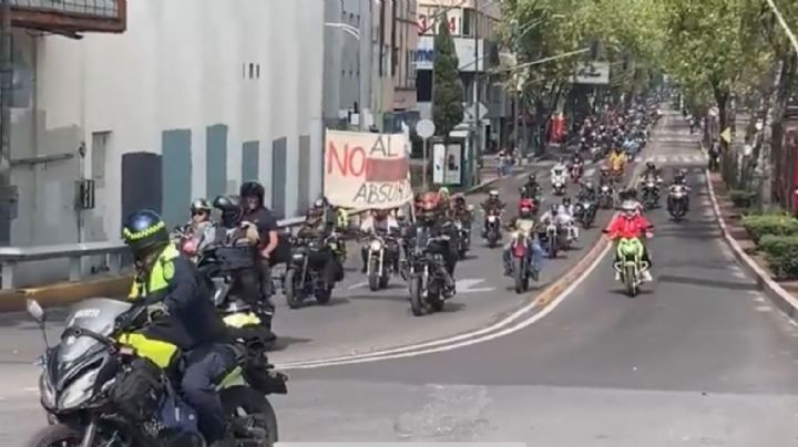 VIDEO: Detienen a motociclistas tras protesta por cambios al reglamento de tránsito en la CDMX
