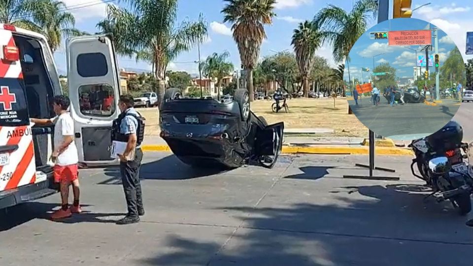 El tránsito se desquició por el choque en el cruce de dos importantes avenidas.