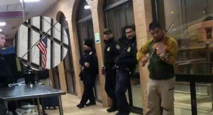 Con huapango dedicado a Pachuca, migrante canta en consulado de Estados Unidos | VIDEO