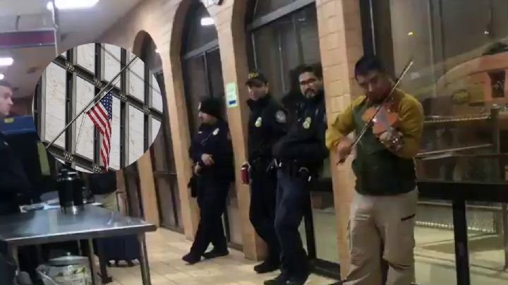 Con huapango dedicado a Pachuca, migrante canta en consulado de Estados Unidos | VIDEO