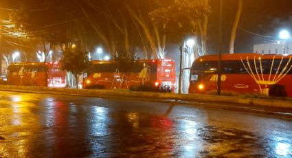 VIDEOS: Así fue el acarreo en autobuses para marcha ProAmlo en Xalapa