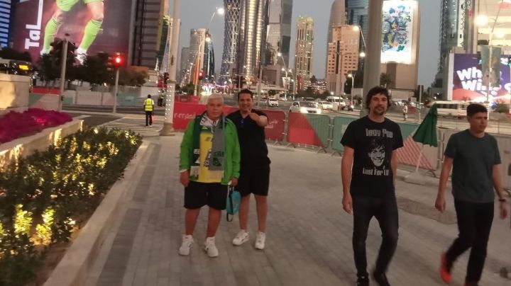 De San Pancho a Doha: El Pibe echa porras en los estadios de Qatar