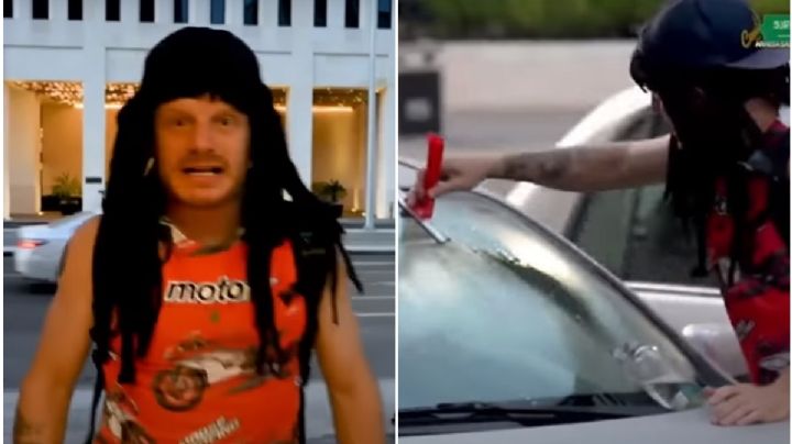 VIDEO: Facundo es detenido en Qatar por hacer de limpiaparabrisas