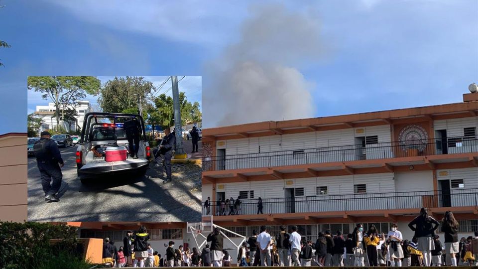 Policías y cuerpos de emergencia se movilizaron al plantel