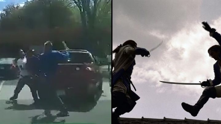 VIDEO: Con machete y llave, así pelearon conductores en Xalapa