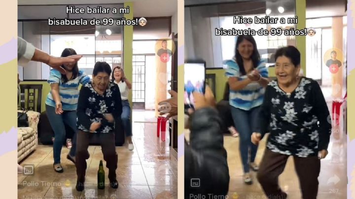 Mujer 99 años impresiona a las redes con su perreo: ¡eso bisabuelita!, gritan sus nietos