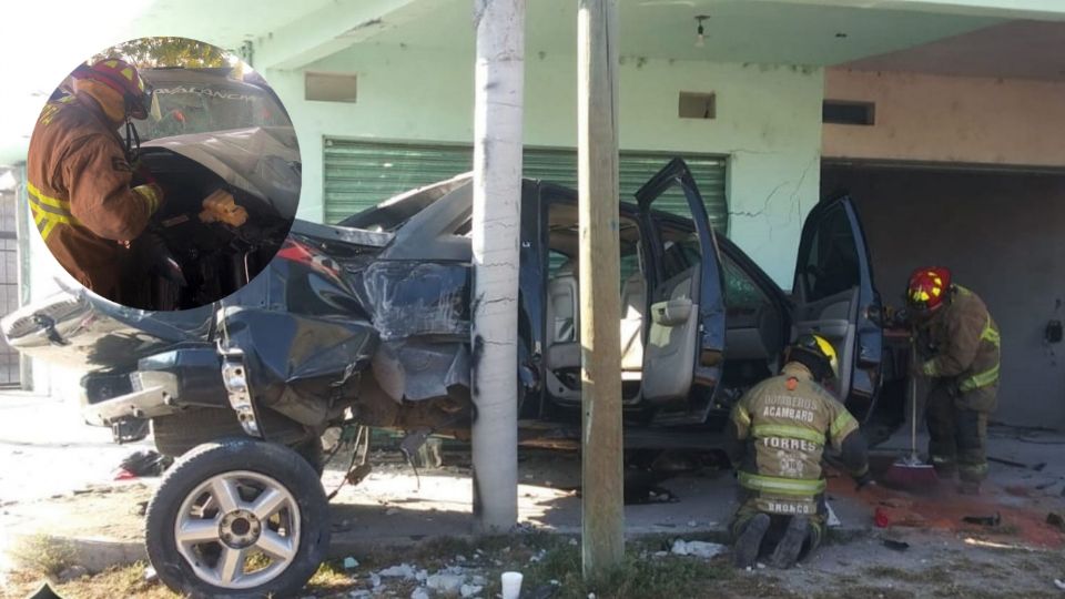 Rescatistas de Bomberos y de Rescate SOS se coordinaron para auxiliar a los lesionados.