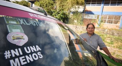 Mujeres viajan seguras con Lorena, taxista que trabaja en Xalapa