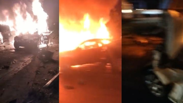 Gritos y fuego, así fue la carambola de la México-Querétaro +videos