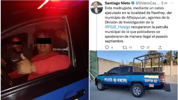 Recuperan patrulla de Alfajayucan que se hizo viral por ser manejada por hombres ebrios