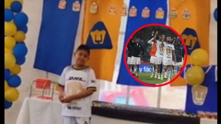 VIDEO: Fiesta temática de los Pumas; niño cumple sueño