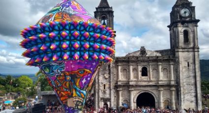 Globos gigantes, arte con el que “Melchi” gana festivales en Veracruz