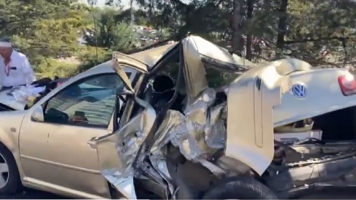 Un autobús sin frenos provoca choque múltiple en Puerta Santa Fe