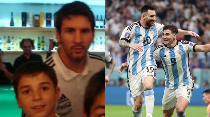 Julián Álvarez, el niño que le pedía fotos a Messi y hoy anota golazos con él en el Mundial