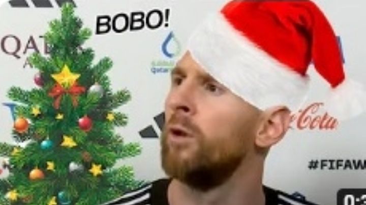 VIDEO: Messi canta canción navideña con su polémica frase "que miras bobo"