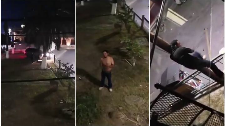 Con exhibicionismo, llevan la parranda hasta la calle: vecinos piden intervención | VIDEO