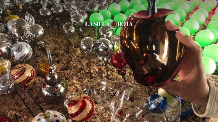 “Era albañil, ahora hago esferas de Navidad y soy muy feliz”