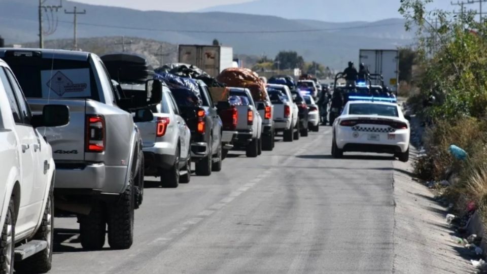 Los vehículos robados a los migrantes guanajuatenses fueron recuperados por la Guardia Nacional.