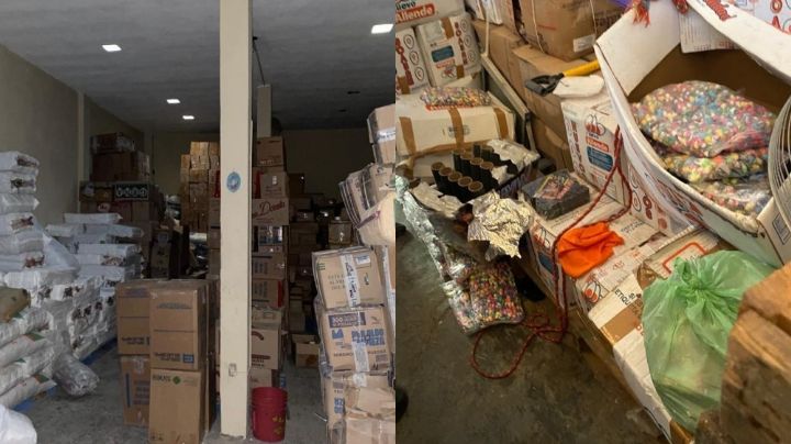 Encuentran toneladas de pirotecnia por cateo en NL