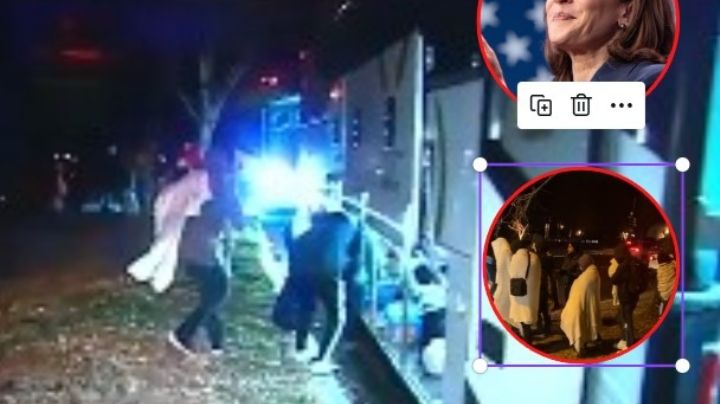 Texas deja migrantes frente a residencia de Kamala Harris en Nochebuena