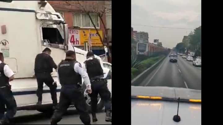 VIDEO: Persecución que comenzó en Neza y terminó en CDMX dejó un herido y dos policías detenidos