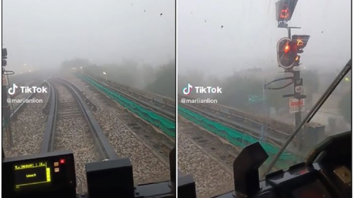 VIDEO TIKTOK: ¡Jesucristo cierra el refri! Así se ve el frío desde la cabina del Metro de la CDMX
