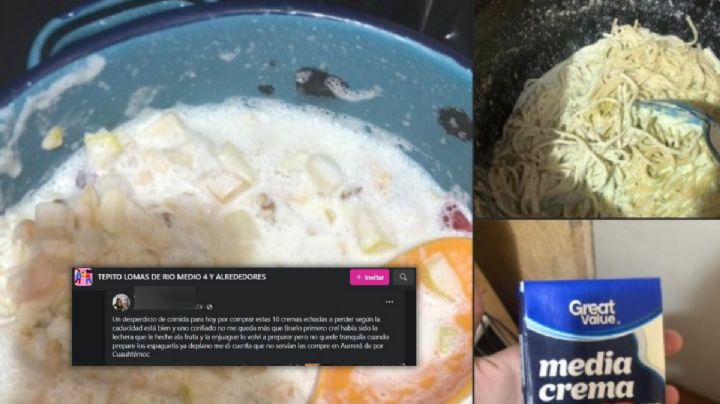 Compra cremas para Navidad en Veracruz y se le echa a perder la comida